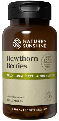Nature's Sunshine Hawthorne Berries 450mg Capsules 100