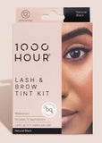 1000 Hour Eyelash & Brow Tint Kit Gentle Plant Extract Black - 12 Applications