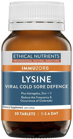 Ethical Nutrients Lysine Lip Defence Tablets 30