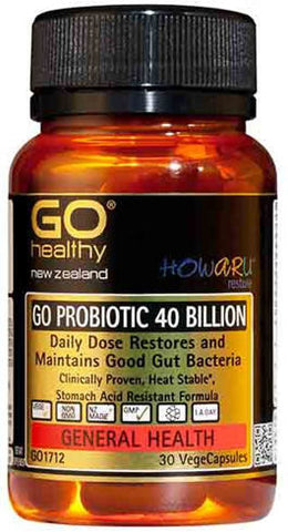Go Healthy GO Probiotic 40 Billion Capsules 30