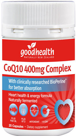 Good Health CoQ10 400mg Complex Capsules 25