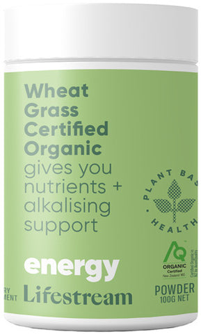 Lifestream Wheat Grass Certified Organic Powder 100g