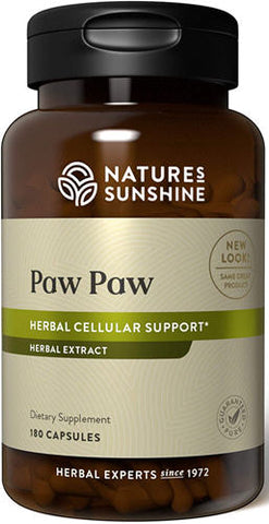 Nature's Sunshine Paw Paw Herbal Cellular Support Capsules 180