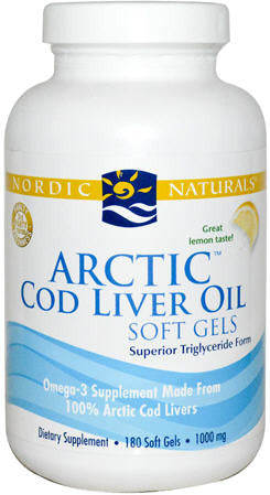 Nordic Naturals Arctic Cod Liver Oil Capsules 180