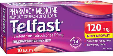 Telfast 120mg Tablets 10