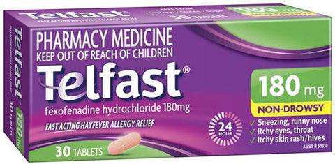 Telfast 180mg Tablets 30