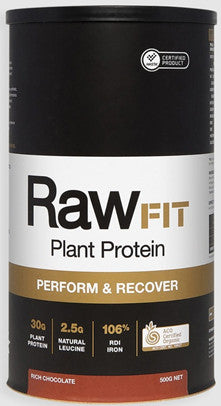 Amazonia RawFit Performance Protein Rich Dark Chocolate 500g - New Zealand Only