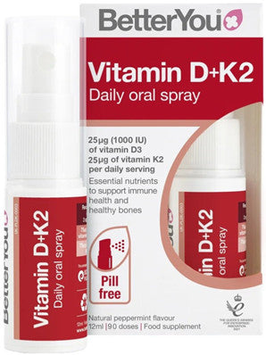 Betteryou DLux Vitamin D+K2 Daily Oral Spray 12ml