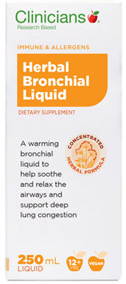 Clinicians Herbal Bronchial Liquid 250ml - New Zealand Only