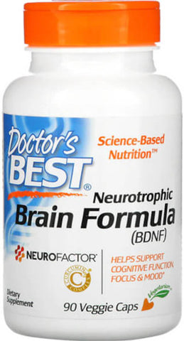 Doctors Best Neurotrophic Brain Formula BDNF Veggie Capsules 90