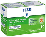 FESS Nasal & Sinus Wash Gentle Strength Isotonic Saline Wash Refill Sachets 1.94g x 50