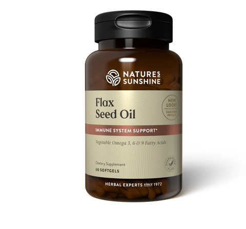 Nature's Sunshine Flax Seed Oil Capsules 60