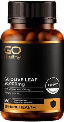 Go Healthy GO Olive Leaf 20,000mg Capsules 60