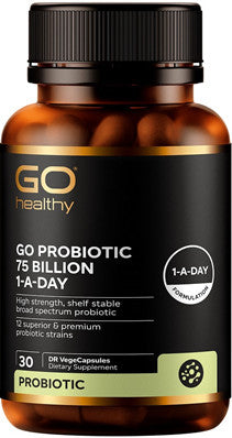 Go Healthy GO Probiotic 75 Billion 1-A-Day Capsules 30