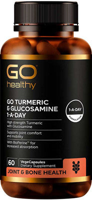 Go Healthy GO Turmeric & Glucosamine 1-A-Day VegeCapsules 60
