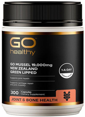 Go Healthy GO Mussel 19,000 New Zealand Green Lipped Mussel Capsules 300