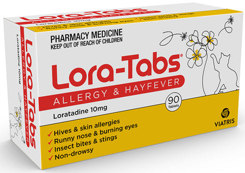 Lora-Tabs Allergy and Hayfever Tablets 90