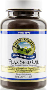 Nature's Sunshine Flax Seed Oil Capsules 60