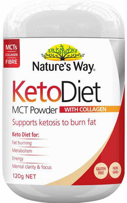 Nature's Way KetoDiet MCT Powder with Collagen 120g