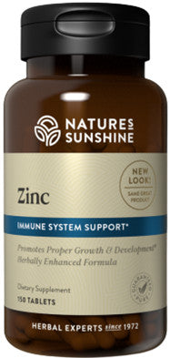 Nature's Sunshine Zinc 25mg Tablets 150