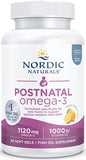 Nordic Naturals Postnatal Omega-3 Lemon SoftGels 60