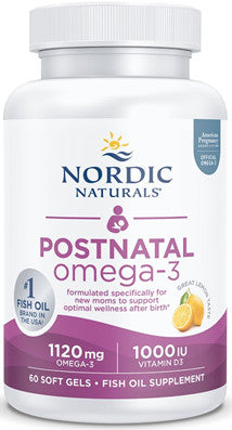 Nordic Naturals Postnatal Omega-3 Lemon SoftGels 60