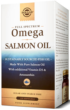 Solgar Full Spectrum Omega Salmon Oil Softgels 120