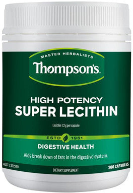 Thompson's High Potency Super Lecithin Capsules 200
