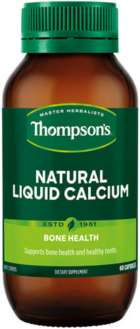 Thompson's Liquid Natural Calcium Capsules 60