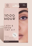 1000 Hour Eyelash & Brow Tint Kit Gentle Plant Extract Dark Brown - 12 Applications