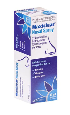 Maxiclear Nasal Spray 10ml - SPECIAL - Expiry 10/25 - 2 pack