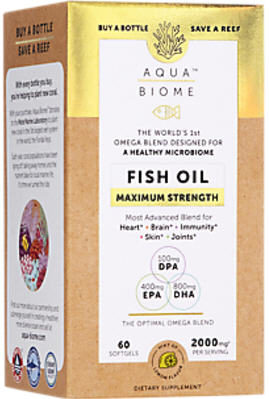 Aqua Biome Fish Oil Max Strength Softgel Capsules 60