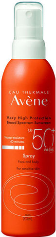 Avene Sunscreen SPF50+ Spray 200ml - New Zealand Only