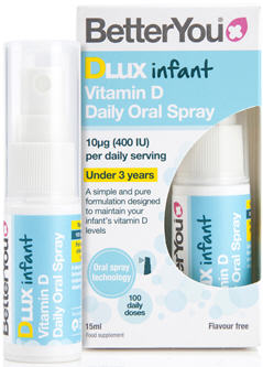BetterYou DLux Vitamin D Infant Oral Spray 400IU 15ml