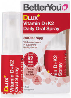 Betteryou DLux Vitamin D+K2 Daily Oral Spray 12ml