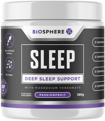 Biosphere Deep Sleep Support Passionfruit Flavour Powder 189g