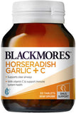 Blackmores Horseradish Garlic + C Super Strength Tablets 50