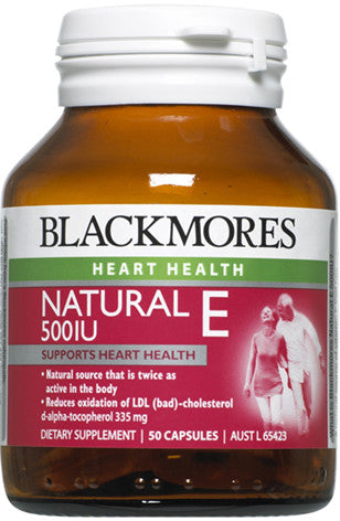 Blackmores Natural Vitamin E 500iu Capsules 150 - New Zealand Only