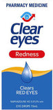 Clear Eyes Redness Drops 15ml