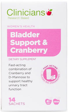 Clinicians Bladder Support & Cranberry Sachets 14