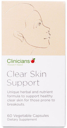 Clinicians Clear Skin Support Vegetable Capsules 60