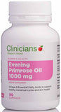 Clinicians Evening Primrose Oil EPO 1000mg Capsules 90
