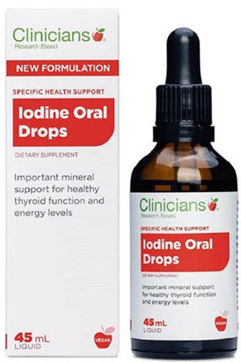 Clinicians Iodine Oral Drops 45ml