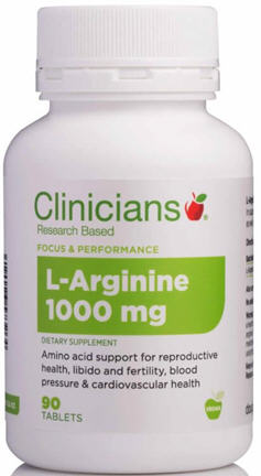 Clinicians L-Arginine 1000mg Tablets 90