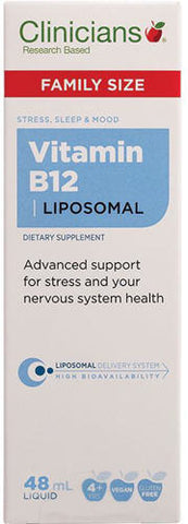 Clinicians Liposomal Vitamin B12 Liquid Drops 48ml
