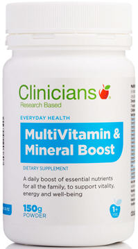 Clinicians MultiVitamin & Mineral Boost Powder 150G - New Zealand Only