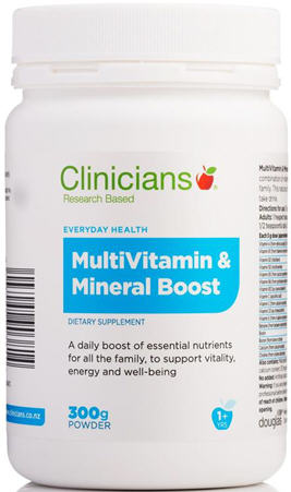 Clinicians MultiVitamin & Mineral Boost Powder 300g - New Zealand Only