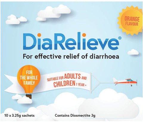 DiaRelieve Diarrhoea Relief Sachets 10x3.25g