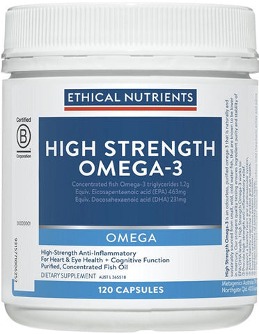 Ethical Nutrients High Strength Omega 3 Capsules 120