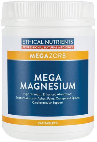 Ethical Nutrients Mega Magnesium Tablets 240 - New Zealand Only